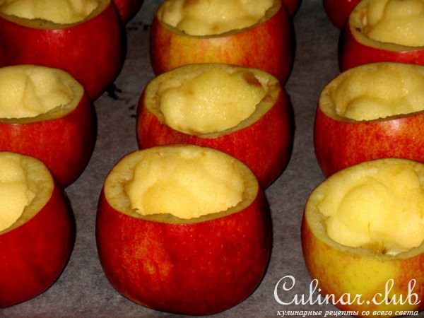 Маффины в печёных яблоках