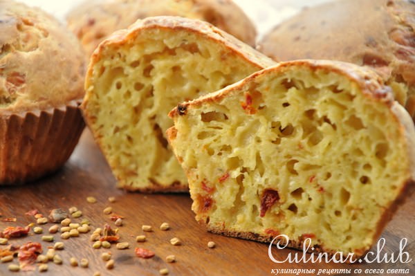 Сырные маффины "Эксперимент" с карри и шамбалой