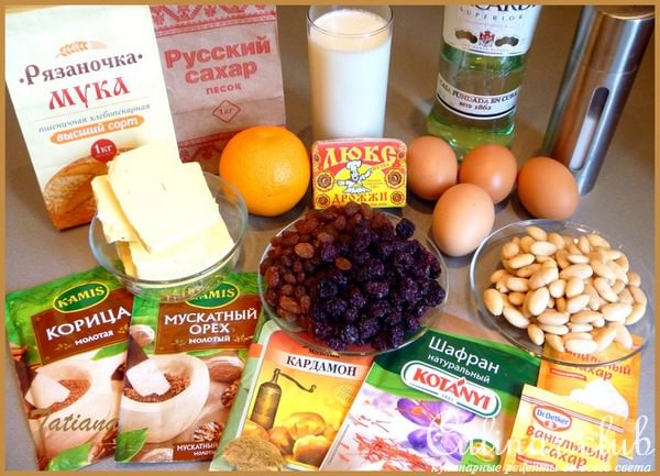 КЕКС Пасхальный,миндально-шафрановый