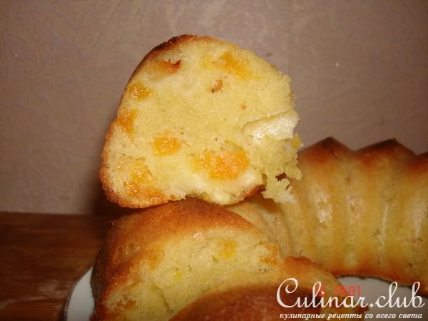 Манник с яблоком,курагой и цедрой лайма