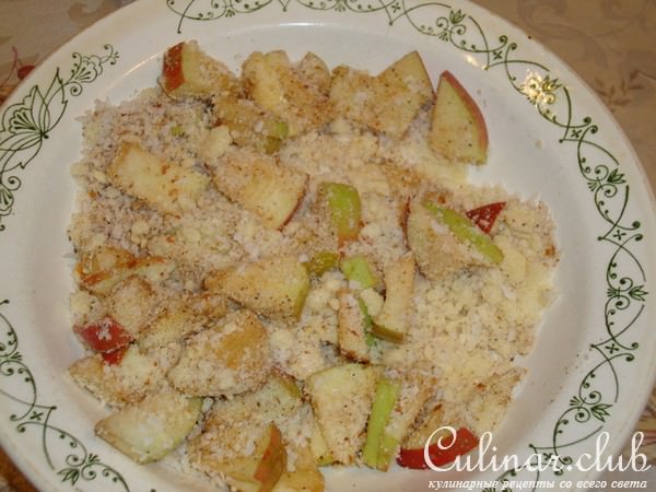 Маффины слоеные с яблоками и миндалем