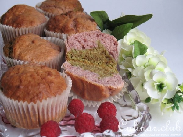 Маффины «Чай с малиной».