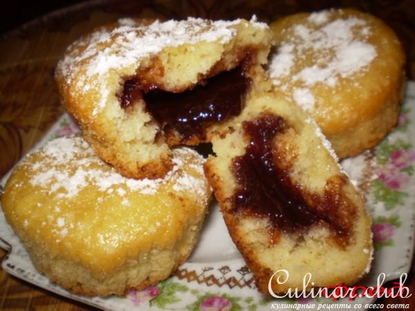 кексы с начинкой (вариант)