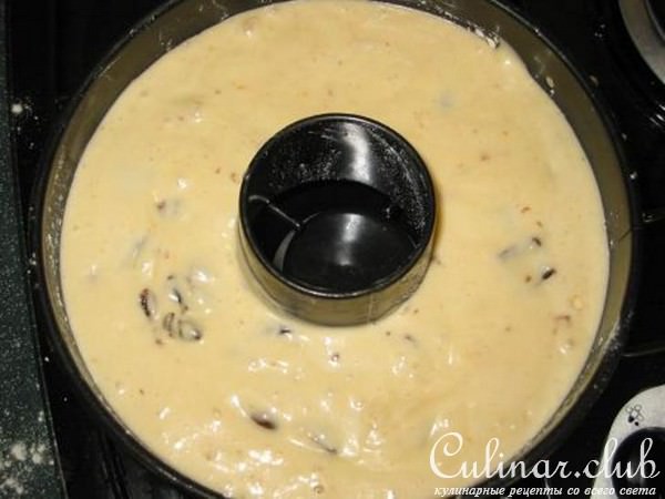 Йогуртовый кекс с черносливом