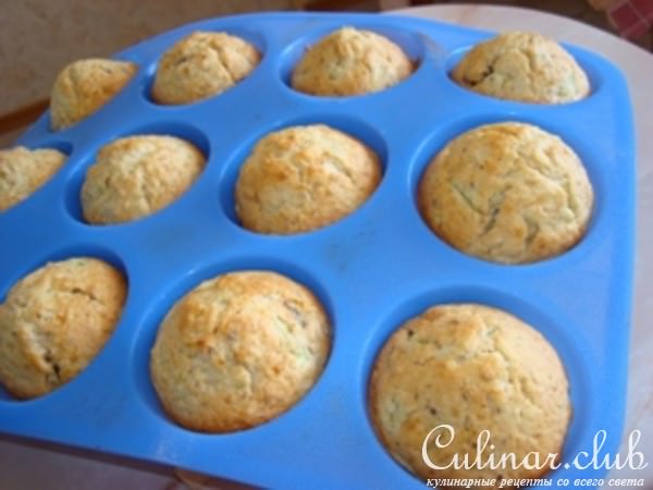 Mаффины из кабачка с лимонной глазурью