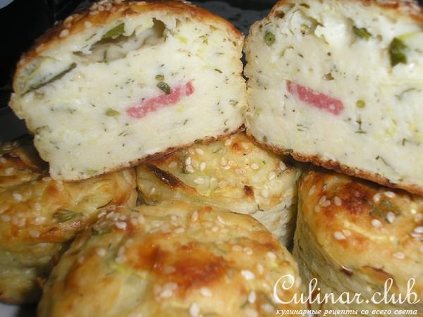 Маффины из кабачков и брынзы