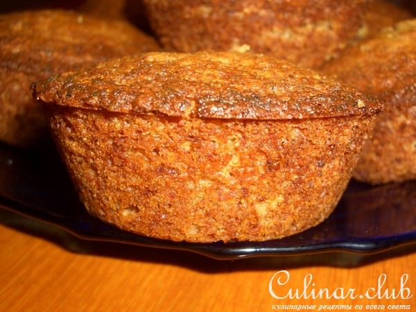 Маффины из куриного филе с мёдом.