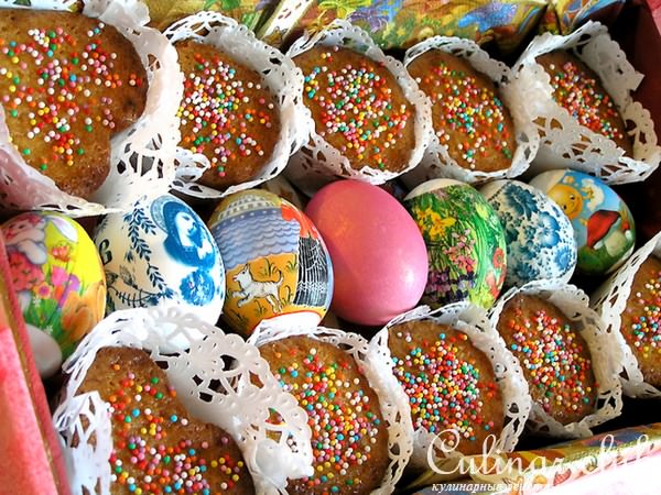 Кексы в подарок с лимоном, цукатами и курагой