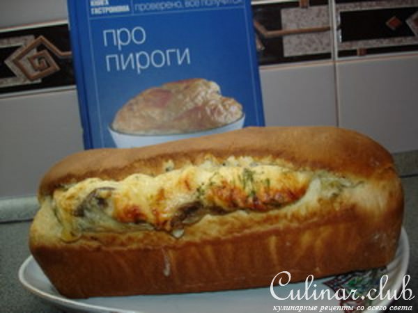 "Пирог-бриошь с грибами"