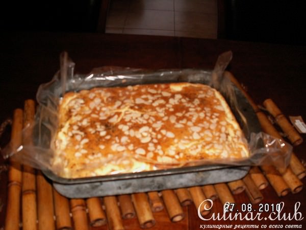 Пай с сыром и с миндалём