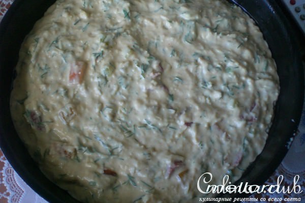 Сырный кекс с колбасками