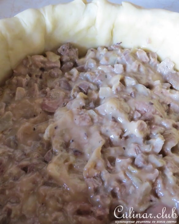 Пирог «Семейный» с уточкой и грибами