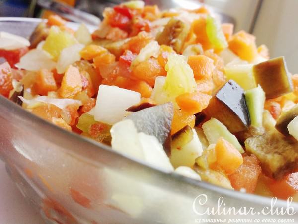 Овощной киш с брынзой