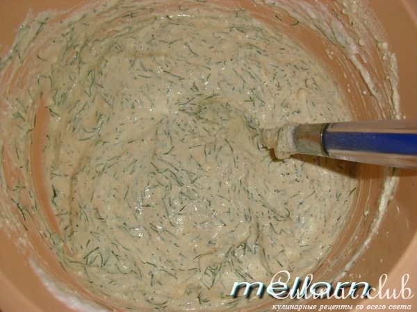 Киш с творогом и зеленью