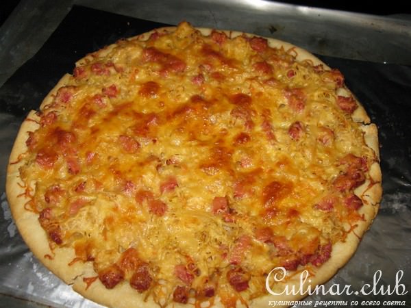 Пицца с квашеной капустой