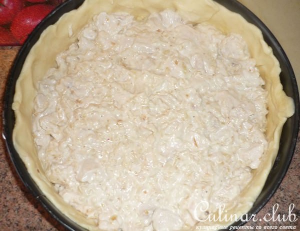 Пирог с куриными грудками