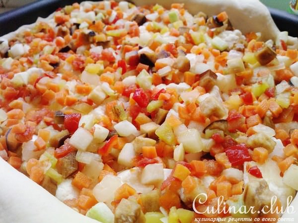Овощной киш с брынзой