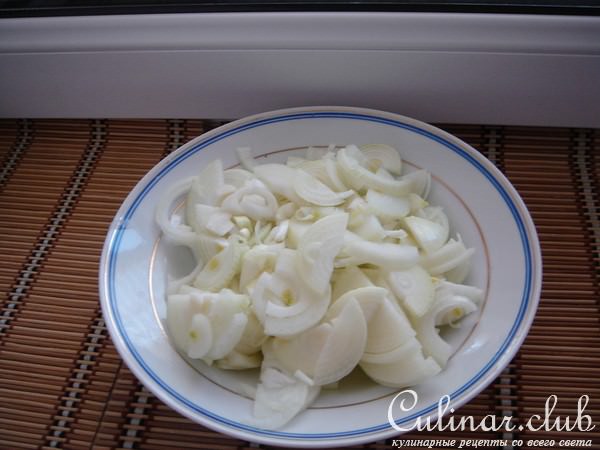 Луковый пирог из творожного теста