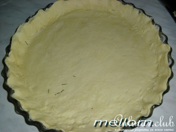 Киш с творогом и зеленью