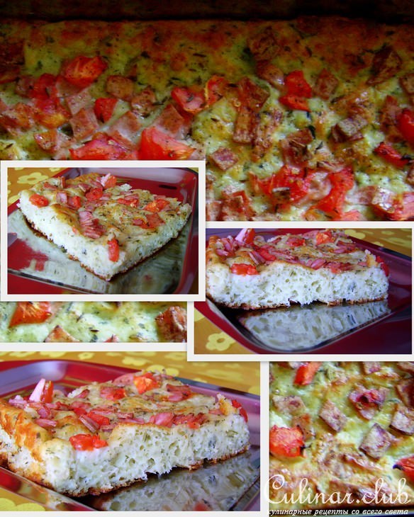 Сырный пирог с зеленью (типа Пиццы)