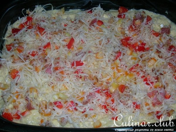 "КУБИКИ" закусочные с сыром, беконом и болгарским перцем
