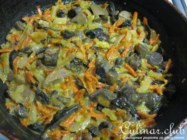 Пирог для ленивых с грибами