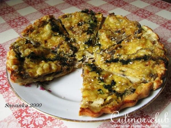 Солнечная пицца с шампиньонами и кунжутом (ДУЭЛЬ)