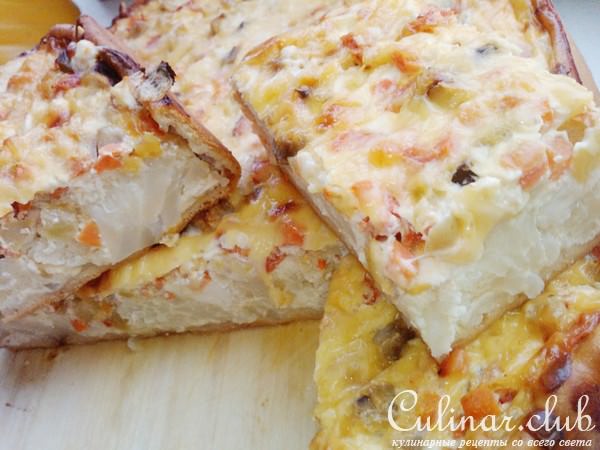 Овощной киш с брынзой