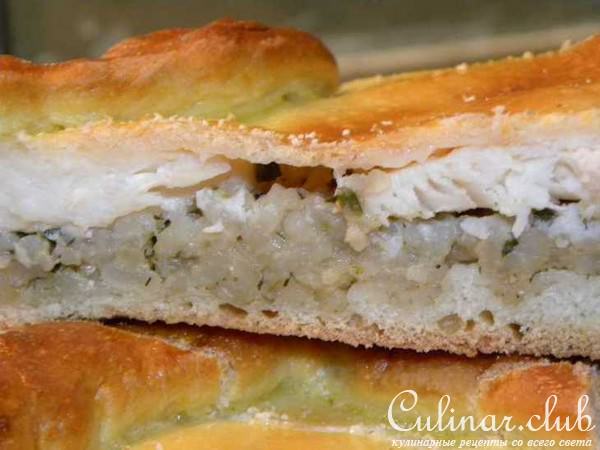 рыбный пирог с рисом