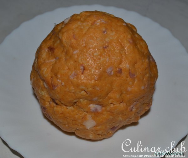 Сырное печенье (сабле) с беконом