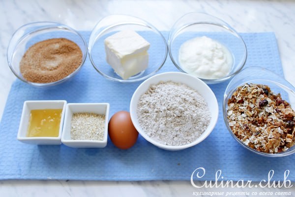 Овсяное печенье с цельнозерновой мукой
