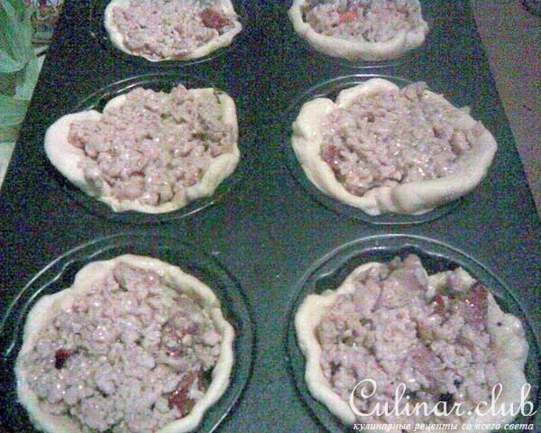 Чашечки с куриной начинкой