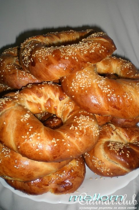 Бублики с кунжутом