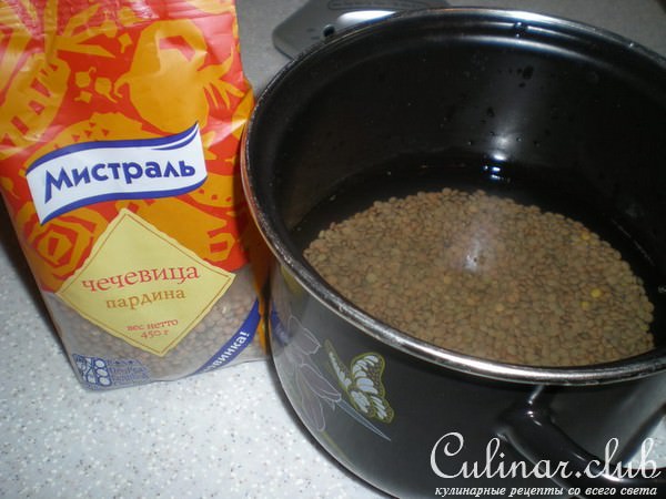 Пирожки с курицей и чечевицей, быстрые