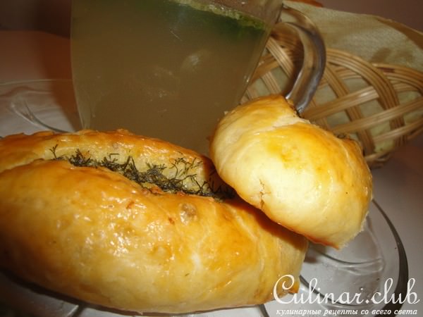 Чесночные пирожки