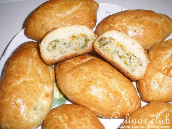 Пирожки "Как пух" с начинкой из капусты, которая радует глаз