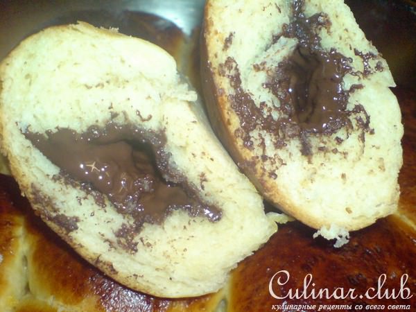 Булочки-сайки-лентяйки с горьким шоколадом