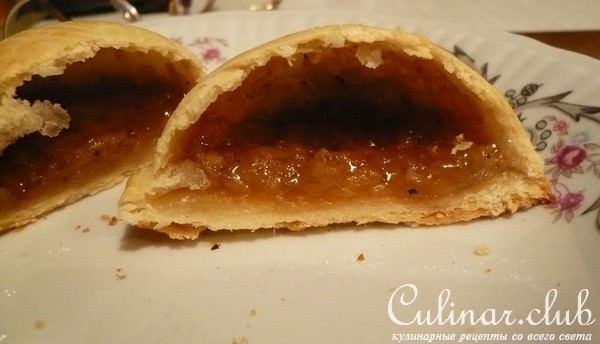Пышки с яблочной начинкой