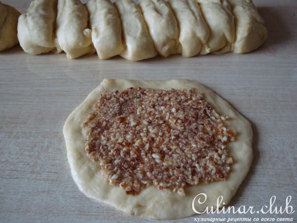 Сердечные булочки-плюшки с миндалем. Вкусно и красиво!