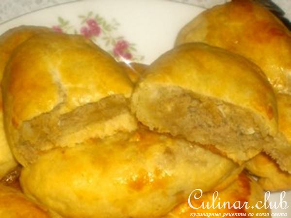 Яблочные пирожки с мясом