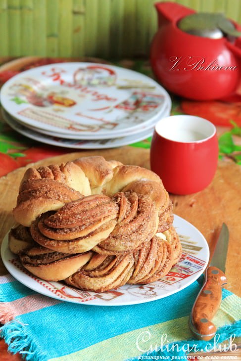 Булочки с орехами и корицей.