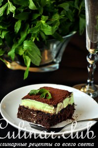 Brownies with mint filing (+    )