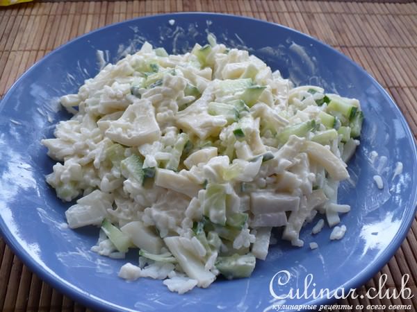 Cалат с кальмарами именно в Пост.