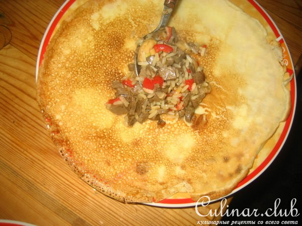 Блины с сердцем