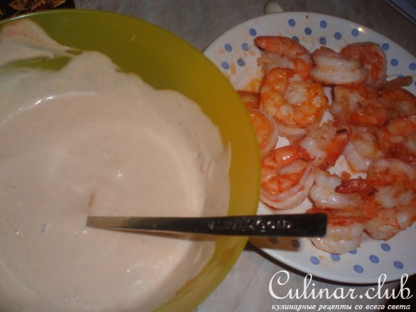 А-ля Цезарь с креветками (ВАРИАНТ)