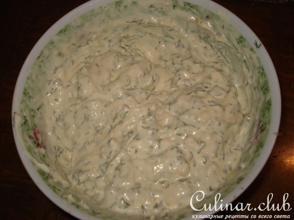 блинный торт со шпротами