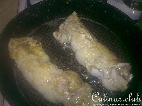 Куриный рулет с курагой