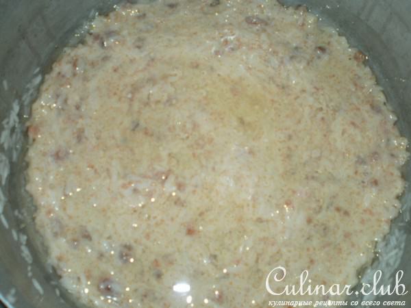 ГАЗМАГЛЫ АШ(ПЛОВ) С СЫРОКОПЧЕННОЙ РЫБОЙ(ЛЕЩ)