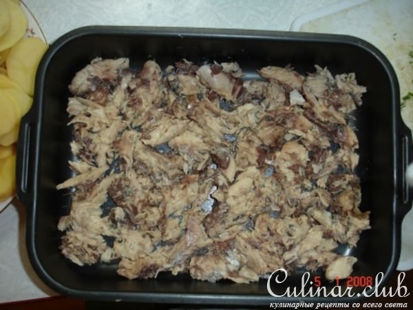 Рыба с картошкай и маянезом