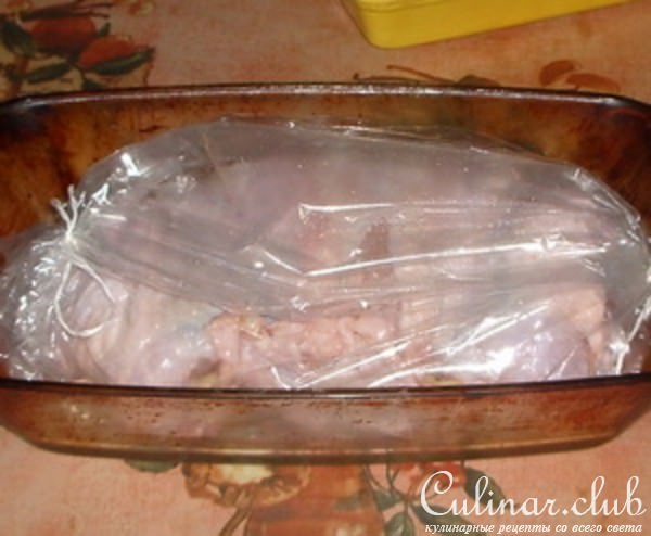 Куриный рулет с грибами